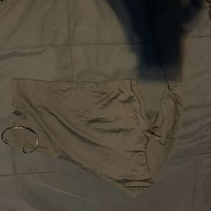 Off the shoulder one sided with long sleeve other side crop top